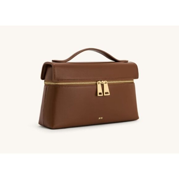 JW Pei Thea Top Handle Bag Vegan Leather Brown With Box - Picture 1 of 5